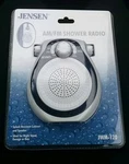 New Vtg Jensen Am/fm Waterproof Shower Radio #JWM-120. Fixed Price $15.00.