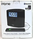 Ihome Model IBT231 Bluetooth Fm Clock Radio Dual Usb Charging *sealed. Fixed Price $56.66.