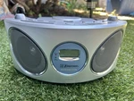 Emerson PD6810 Portable Am/fm Cd Player Stereo, Aux In, Headphone, Silver/black. Fixed Price $55.44.