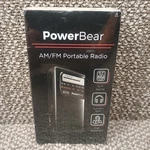 Powerbear Portable Radio Am/fm 2AA Battery Operated, Long Range Reception New. Fixed Price $19.45.