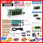 4-DIGIT Diy Digital Clock Kit With Acrylic Shell, Electronics Alarm Sol.... Fixed Price $29.59.
