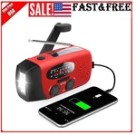 Hand Crank Radio Led Flashlight 2000MAH Am/fm/sw/noa Usb Charged& Solar Power. Fixed Price $26.39.