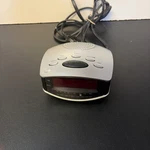 Durabrand Am/fm Alarm Clock Radio Model CR-502 Silver & Black W/ Red Display A+. Fixed Price $19.99.