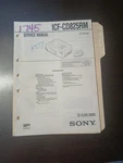 Sony ICF-CD825RM Service Manual Original Repair Book Clock Radio. Fixed Price $49.99.