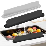 Universal Silicone Sink Splash Guard W/ Strong Suction Cups For Kitchen Bathroom. Fixed Price $12.34.