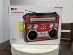 Qfx Radio Bluetooth Retro Am & Fm Sw R-333BT Red W/ Flashlight Flood New. Fixed Price $19.95.