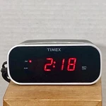 Timex Alarm Clock Model T121 Red Digital Display & Battery Back-up Works. Fixed Price $17.50.