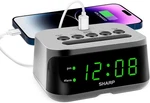 Sharp Digital Alarm Clock With Super Fast Usb-c Charge Port & Green Led Display. Fixed Price $21.59.