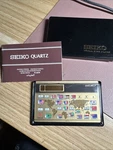 Vintage Digital Seiko World Time Zone Travel Alarm Clock Pocket Card YJ30 New. Fixed Price $24.87.