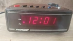 Vintage Stewart Am-fm Alarm Clock Radio ST-245-A Red Digital Read Out 80S Retro. Fixed Price $15.00.