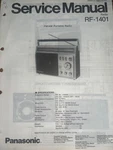 Panasonic RF-1401 Service Manual Radio Original. Fixed Price $24.99.