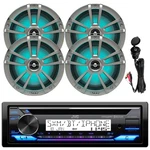Jvc KDT92MBS Marine Cd Radio Receiver, 4X 6.5" 225W Led Speaker, Usb/aux Adaptor. Fixed Price $499.90.