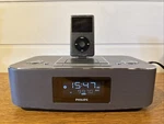Philips DC390/37 Docking Station Ipod Iphone Radio Alarm Aux Dual Tested. Fixed Price $39.81.