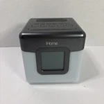 Ihome IBT28 Bluetooth Color Changing Alarm Clock Speaker Cube Tested No Cord. Fixed Price $6.99.