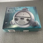 Sharper Image, Shower Radio, & Clock Mount Wall With Suction Cups Nib. Fixed Price $40.00.