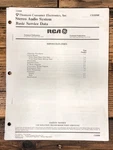 Rca Thomson CD2050F CD-2050F Service Manual *original*. Fixed Price $14.97.
