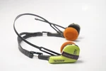 See Wear Aiwa Radical Super Bass Headphone Receiver HR-RS17W Lime Green Purple. Fixed Price $29.99.