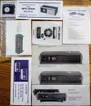 Sony Owner's Manuals, Clock, Radio, Cassette, Tv, Reel To Tape, Receiver. Fixed Price $13.20.