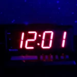 Westclox Large Red Numbers Alarm Clock Tested Works Model 22704. Fixed Price $32.99.