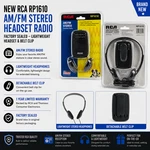 New Rca RP1610 Am/fm Stereo Radio Factory Sealed Lightweight Headset & Belt Clip. Fixed Price $9.99.