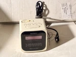 Sony Cube Radio Dream Machine ICF-C10W White Works Vintage. Fixed Price $19.99.