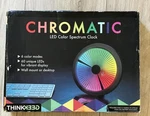 Think Geek Chromatic Led Color Spectrum Clock Unused, Open Box, Free Shipping. Fixed Price $45.00.