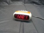 Vintage Sharp Alarm Clock With Woodgrain Look, Model SPC1235. Tested. Fixed Price $9.99.