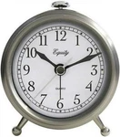 Vintage Bedside Alarm Clock W/ Brushed Silver Finish & Easy View Lighted Dial. Fixed Price $29.99.
