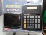 Vintage 1997 Suntone Am/fm Lcd Clock Radio With Bonus Calculator Still Sealed Up. Fixed Price $25.00.