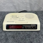 Vtg Sony Dream Machine ICF-C25 Fm Clock Radio White Alarm Led Display Works. Fixed Price $22.46.