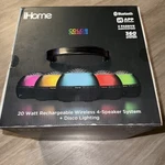 Ihome IBT175 Color Changing Bluetooth Rechargeable With Speakerphone. Fixed Price $79.99.