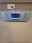 Timex T439S Dual Alarm Clock Radio, Multi-direction Sound Chamber Snooze Cd MP3. Fixed Price $18.00.