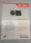 Sony ICF-C30W Fm/am Digital Clock Radio Original Service Manual Schematic L066. Fixed Price $27.95.
