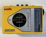 Sonic Sportable No S75 Am / Fm Radio Cassette Stereo Vintage Belt Clip Yellow. Fixed Price $19.99.