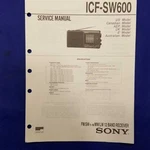 Sony ICF-SW600 Service Manual Original Paper Oem Repair Guide Usa. Fixed Price $24.23.