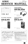Aiwa HR-S8 HR-S08 CR-8 CR-M3 CR-9 CR-M5 Radio Service Manual Color Japanese. Fixed Price $17.56.