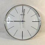 Seiko QXA634ALH Wall Clock Minimalist White Silver Tone Round Modern Quartz. Fixed Price $49.00.