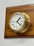Rare Barigo Brass Quartz Wall Clock Maritime Vintage Round Timepiece Germany. Fixed Price $200.00.