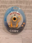 New Coby Mini Am/fm Radio Silver CX-71 Headphones Portable Personal Orange. Fixed Price $9.00.