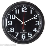 Chicago Lighthouse 9.25" Low Vision Quartz Wall Clock - Black Face With White #. Fixed Price $44.95.