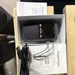 Portable Am/fm Radio, Usb Connectivity, Clock, Memory Scan, Black. Fixed Price $21.99.