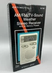Optimus 12-797 Am Fm Tv-sound Weather Stereo Receiver Vintage New Box Sealed. Fixed Price $95.00.