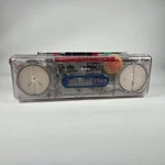 Vtg Gran Prix C830 E68496 Clear Radio Portable Cassette Boombox - Works. Fixed Price $39.95.