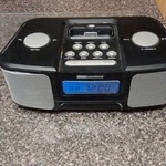 Living Solutions ATC-0899 Clock Radio Black With Ipod Dock, Am/fm, Alarm. Fixed Price $19.99.