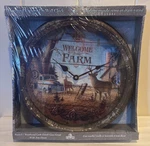 New/ Rivers Edge Products 13-INCH Wall Clock, Distressed Analog With Tin. Fixed Price $34.20.