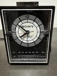 Vintage Sony Solid State C390W Clock Radio Works, Needs Repair/parts. Fixed Price $45.00.
