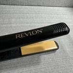 Revlon Flat Iron Model RVST2046 Black Shimmer And Gold - Tested Works. Fixed Price $14.95.
