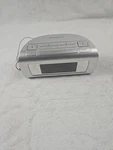 Brookstone 4521 Timesmart Self-setting Clock Digital Dual Alarm Am/fm Radio Aux. Fixed Price $35.00.