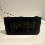 Coby CR-A108 Digital Am/fm Alarm Clock Radio Black W/ Snooze Sleep Timer Aux. Fixed Price $7.99.