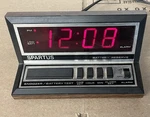 Vintage Spartus Apollo Model 1140 Led Alarm Clock Woodgrain Battery Reserve. Fixed Price $10.50.